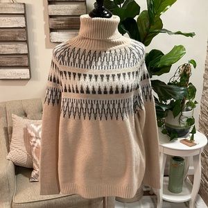 Fair Isle Turtleneck Sweater